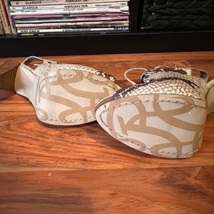 Rachel Roy stiletto snake sandals.  Never worn. Size 7 1/2